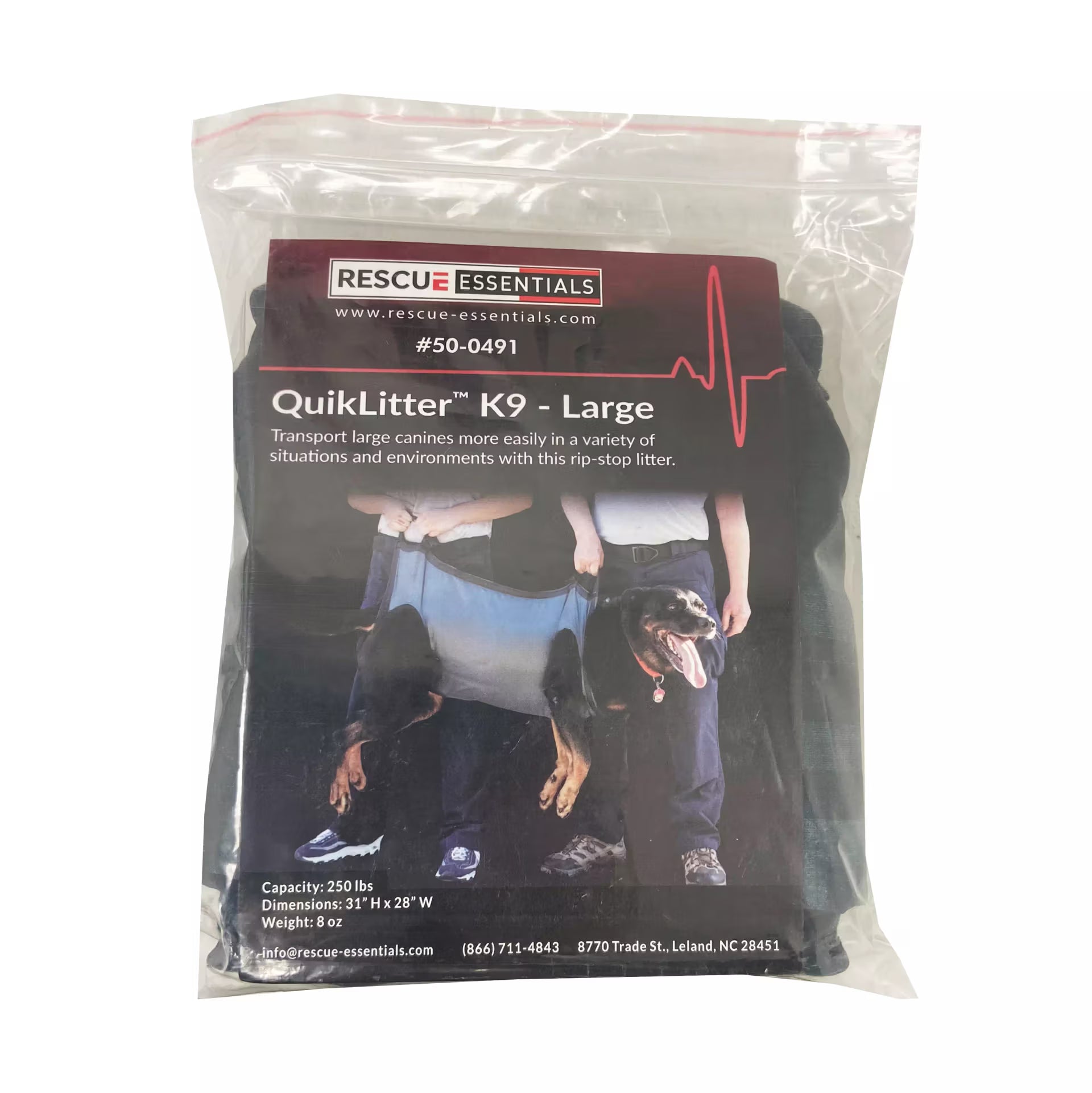 K9 QuikLitter Rescue Essentials – Tragetuch für Diensthunde