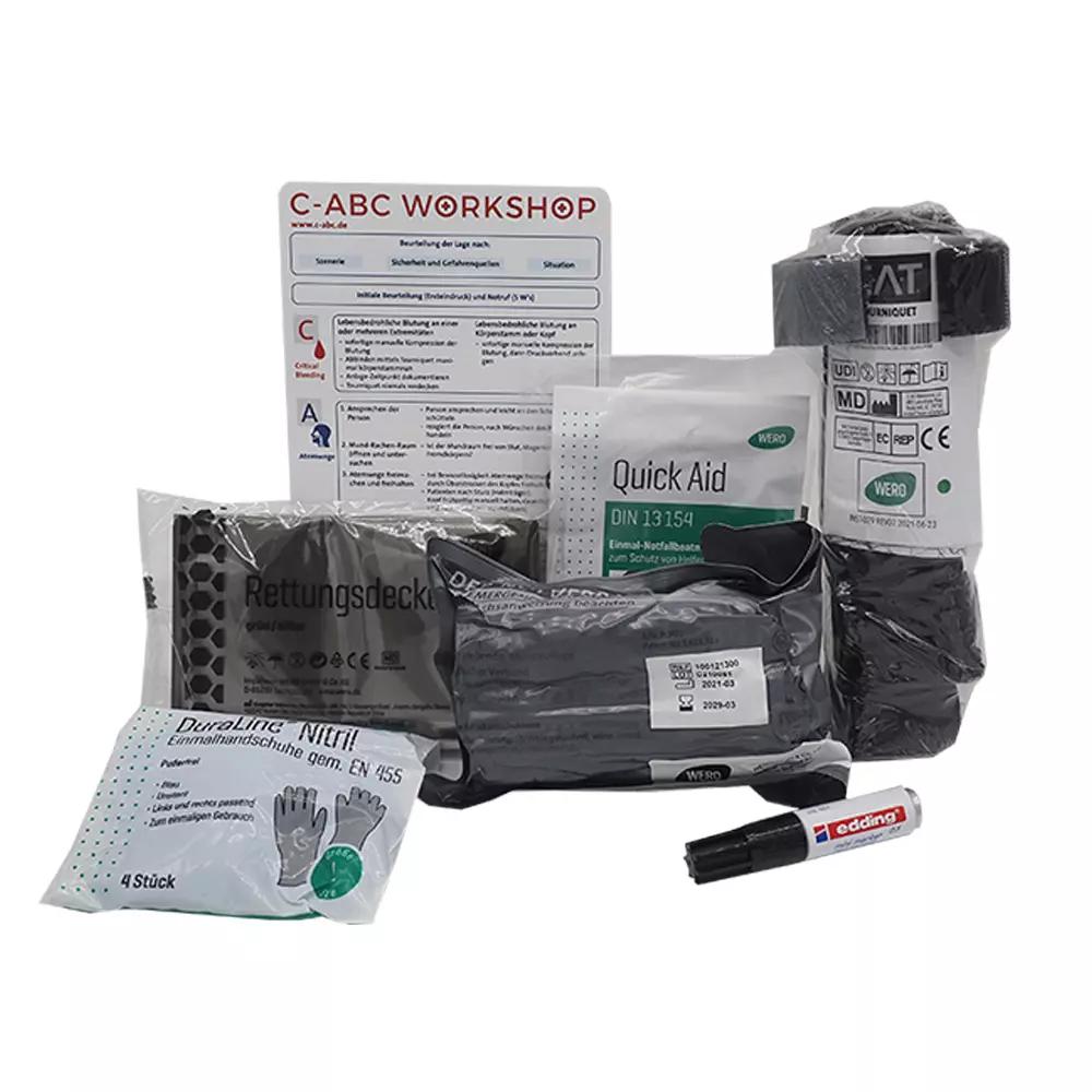 C - ABC Adventure First Aid Pack – Notfall - Set Blutungskontrolle - Critical Knowledge