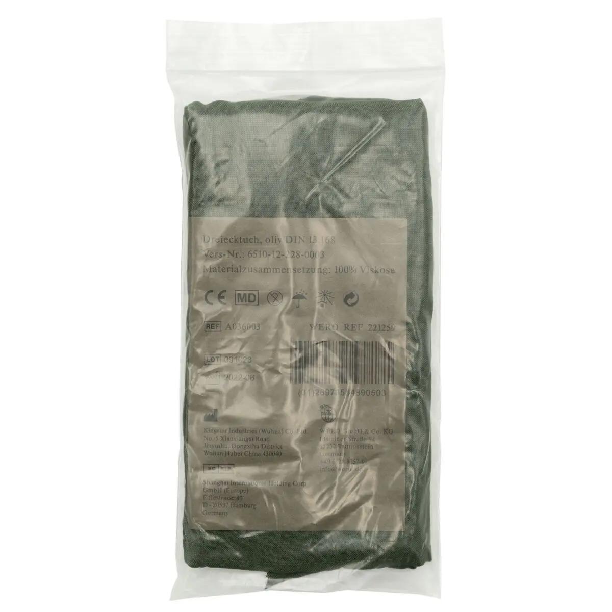 Dreiecktuch Oliv DIN 13168 – Armtragetuch B - Ware - Critical Knowledge