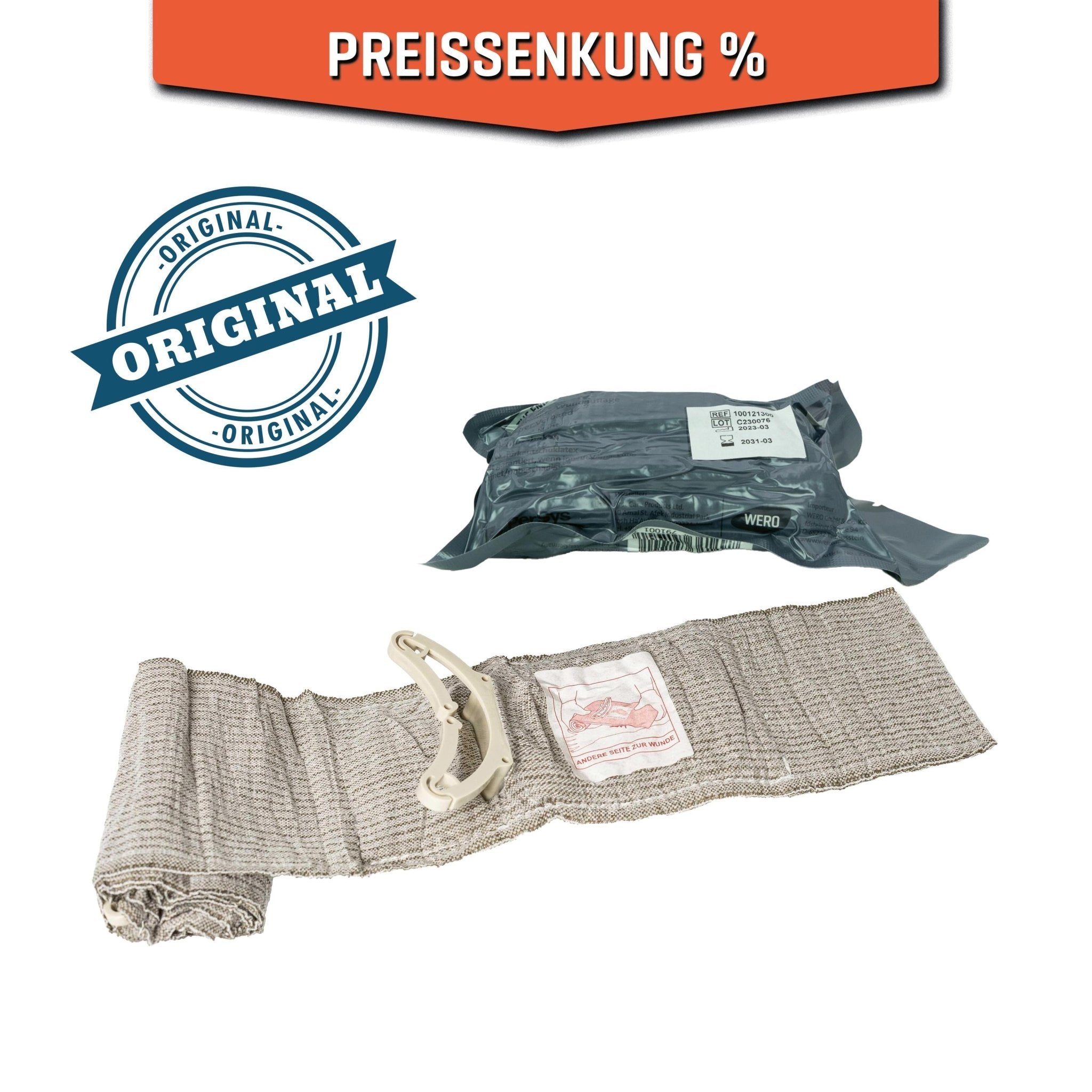 Emergency Bandage® ORIGINAL – Oliv Druckverband 10 cm - Critical Knowledge