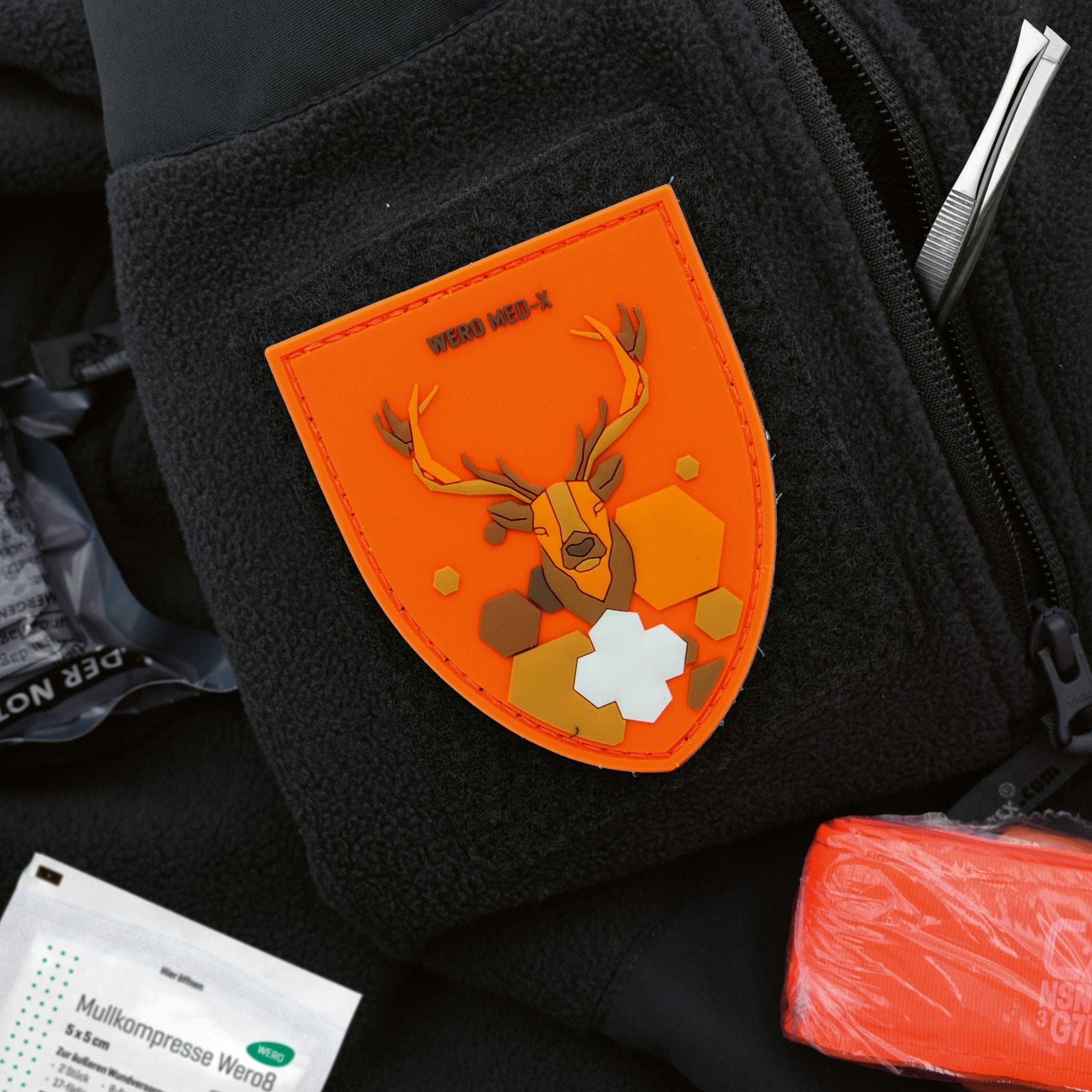 Patch WERO MED - X® Hunter Medic Pack – Rubber Patch Jagd Motiv - Critical Knowledge