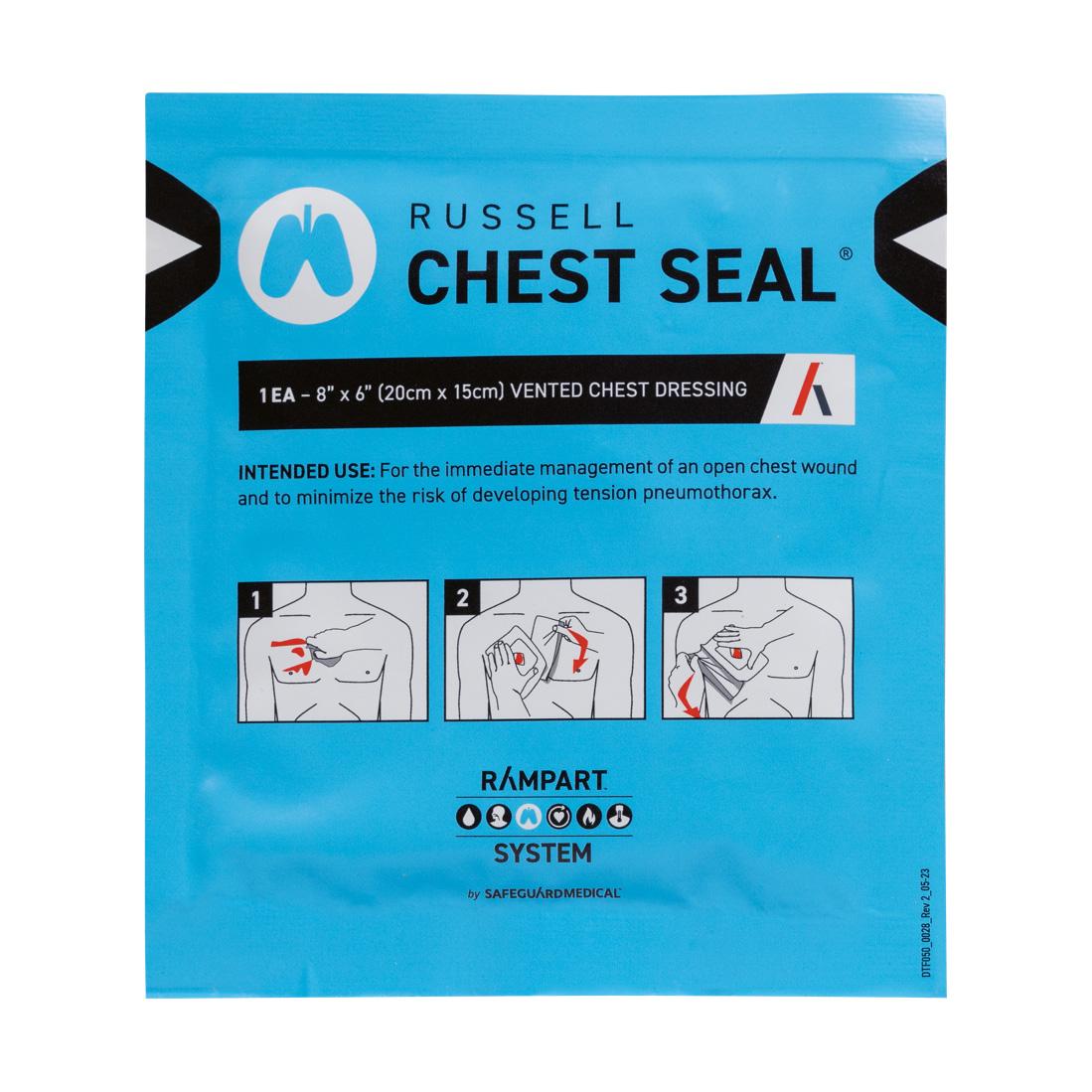 Russell® Chest Seal – Hydrogel Thoraxverband mit Ventil - Critical Knowledge