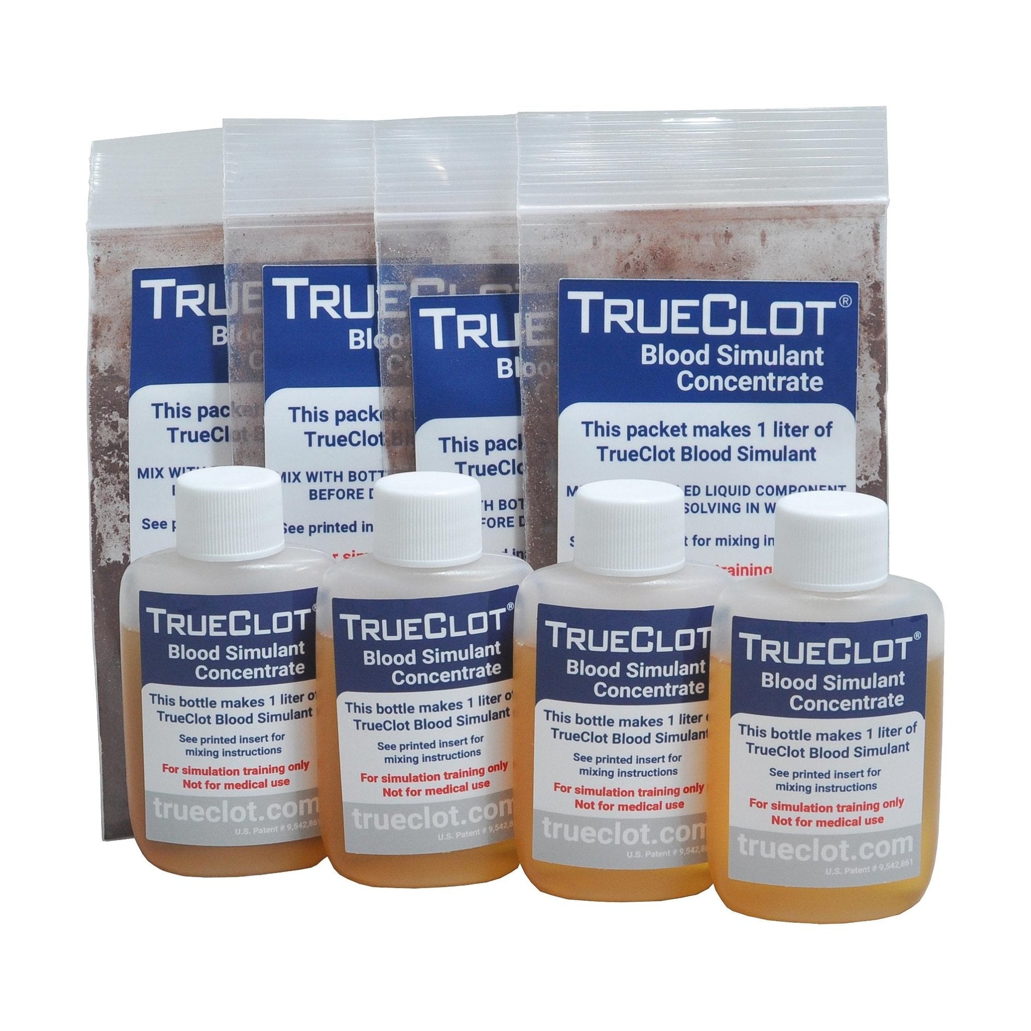TrueClot® Simulationsblutkonzentrat, 4 x 1l - Critical Knowledge